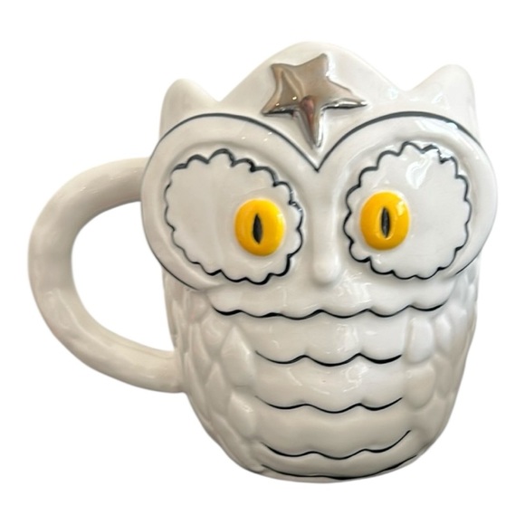 Anthropologie Other - Anthropologie Francesca Kaye Halloween Owl Magic Mug Fall Birds Handpainted